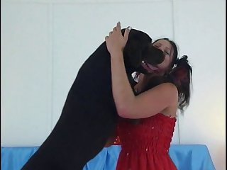 Zoofilia Rubia Con Perro